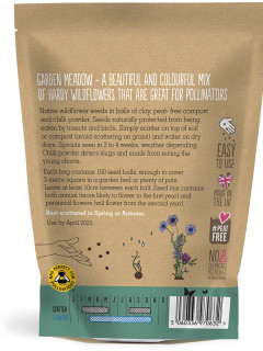 Garden Meadow Mix Seedballs packet